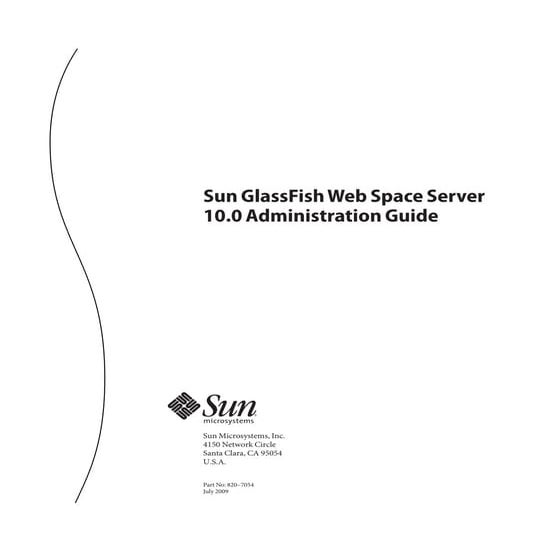 Sun GlassFish Web Space Server 100 Administration Guide