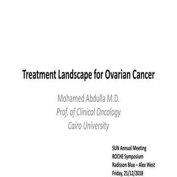 ovarian cancer - angiogenesis