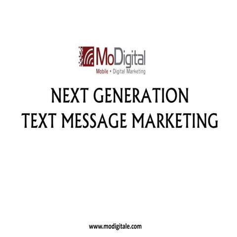 Text Message Marketing | PPT