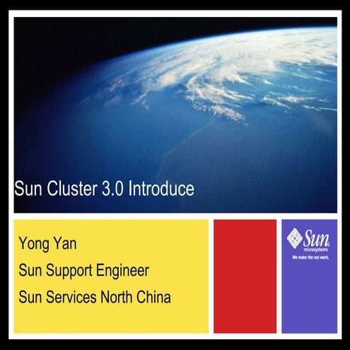 Sun cluster 3.0 introduce 