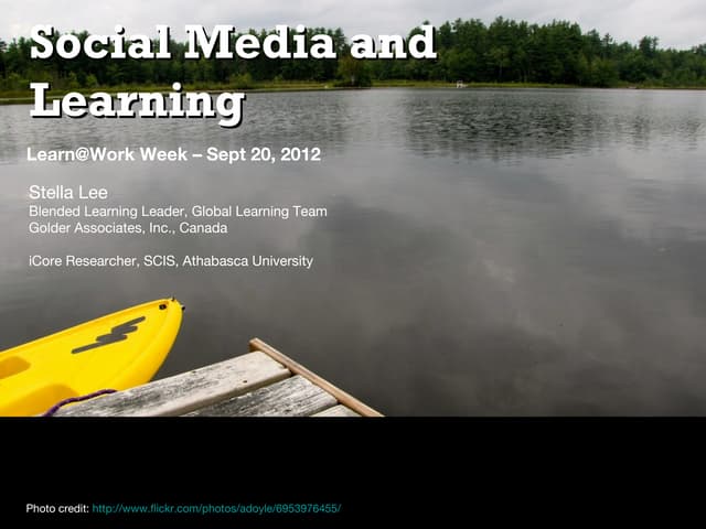 Social Media and Learning