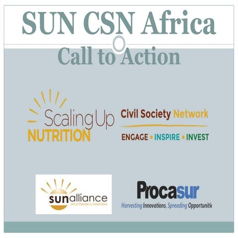 SUN Civil Society CALL TO ACTION