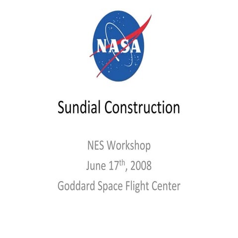 Sundial construction