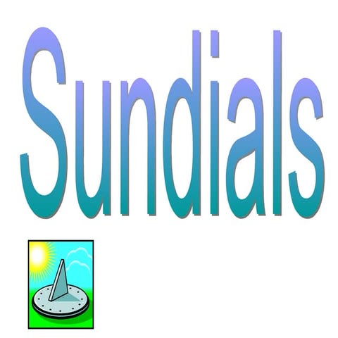 Sundials | PPT