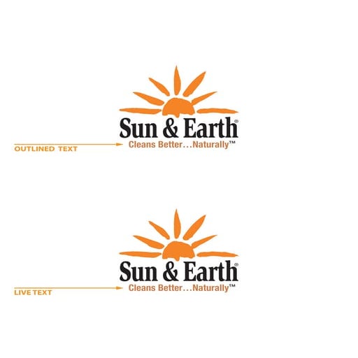 Sun & earth logo