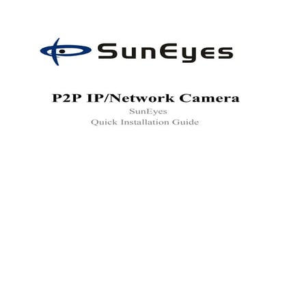 SunEyes T Series Quick Installation Guide