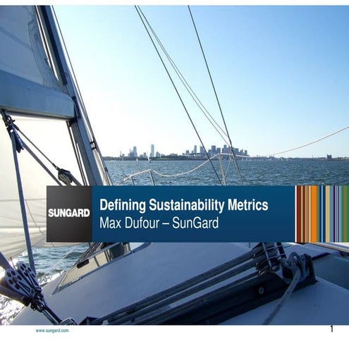 SunGard - Defining Sustainability Metrics (KpIs)