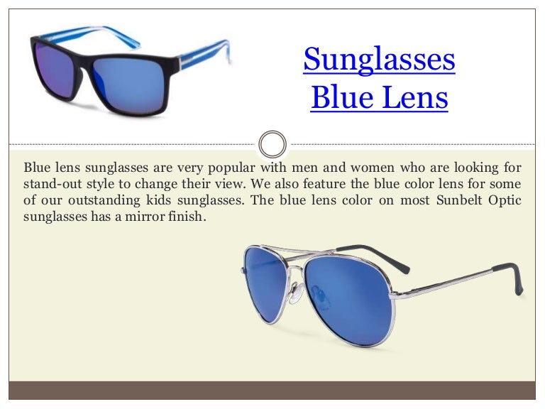 Blue Lens Sunglasses