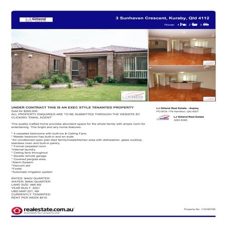KURABY HOME SOLD BROCHURE