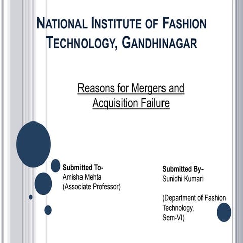 Reasons For Mergers and Acquisition Failure