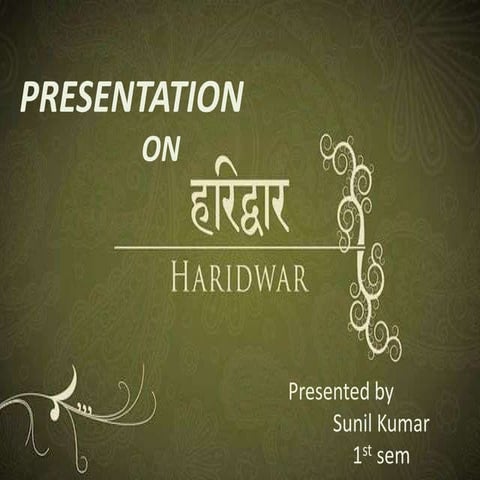 haridwar Tourism | PPTX