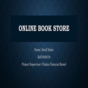 Online Book Store Presentation