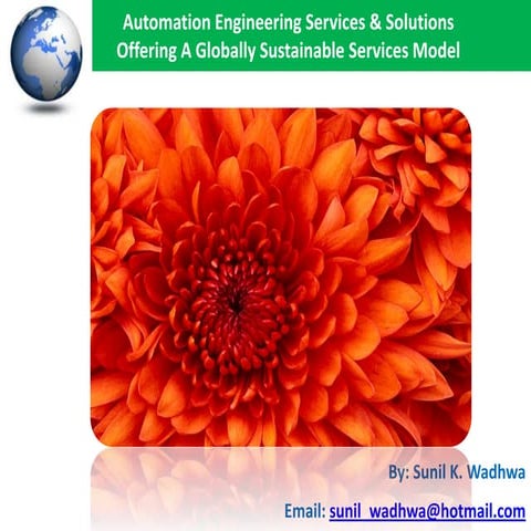 Automation Engineering Services & Solutions - Offering A Globally Sustainable Services Model