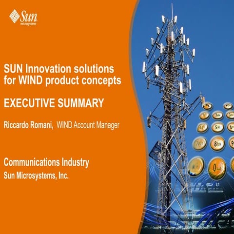 Communications Inustry : innovation solutions for Service Providers
