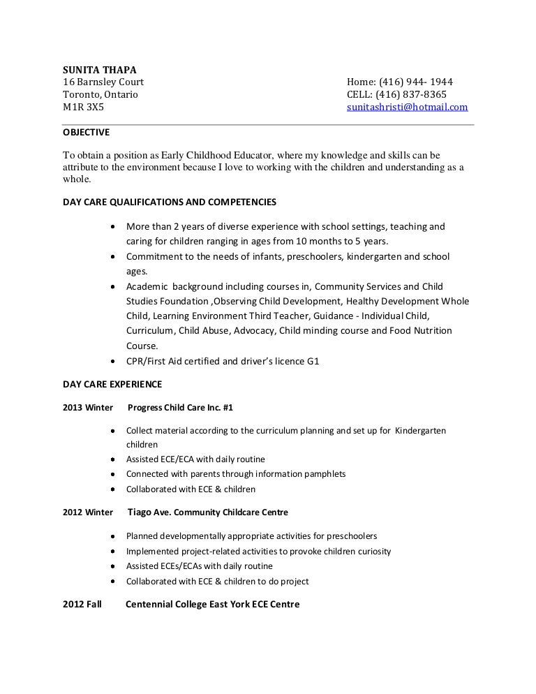 sunita thapa resume33333333 ece educator resume