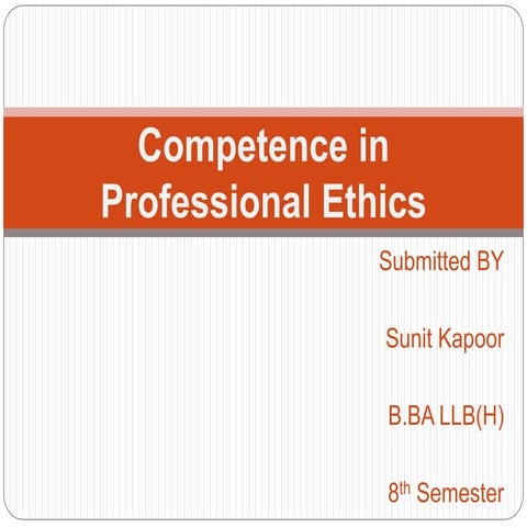 Professional Ethics