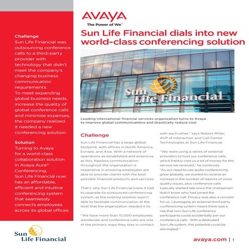 Case Study: Sun Life Financial