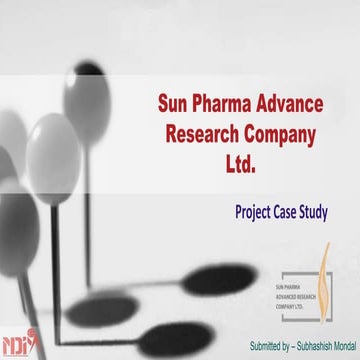 Sun Pharma Advance Research Company Limited Presentation