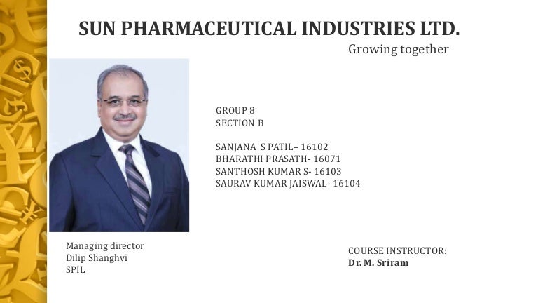 Sun Pharma Ppt Final