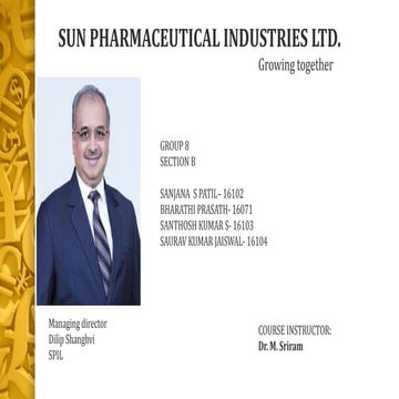 Sun pharma ppt final