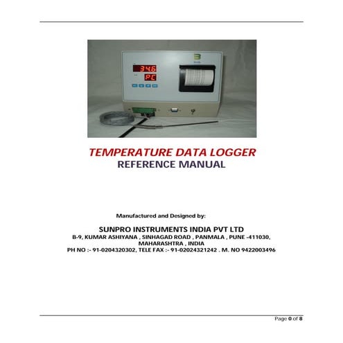 Sunpro Instruments (India) Private Limited, Pune, Measuring Instruments