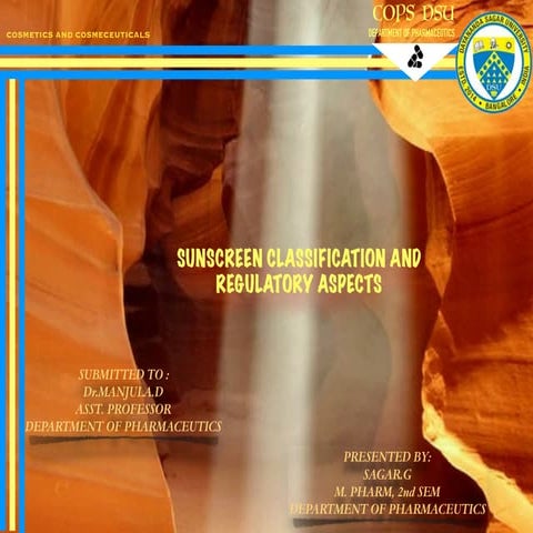 Sunscreen class and regulatory aspects