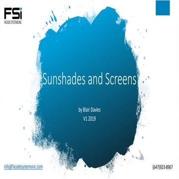 Sunshades and screens from many products 1