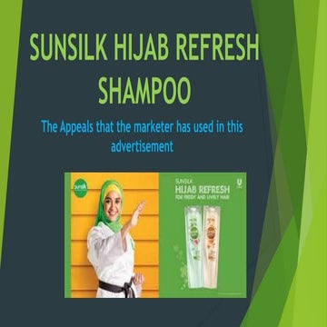 Sunsilk hijab refresh shampoo | PPTX