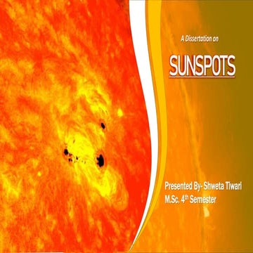 Sunspots.pptx This ppt is all about sunspots