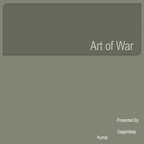 Sun tzu's strategies 