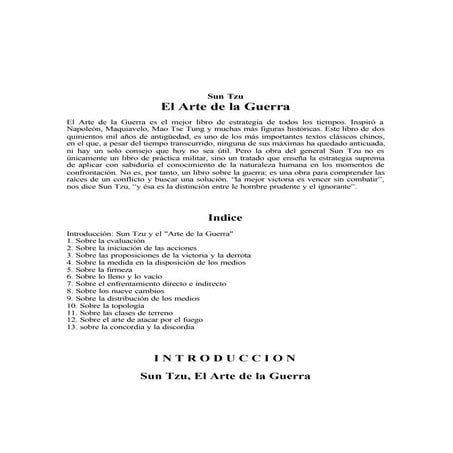 Sun tzu   el arte de la guerra