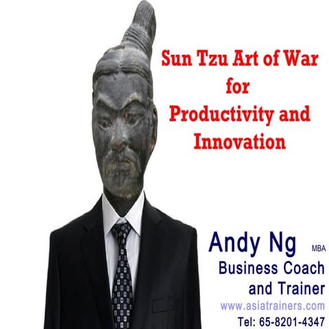Sun Tzu Art of War for Productivity and Innovation