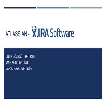 JİRA'ya Giriş / Atlassian
