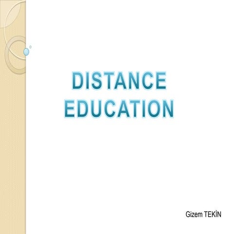 Distance Education