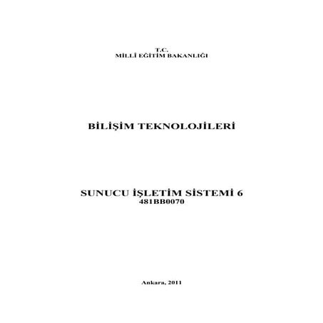 Sunucu işletim sistemi 6