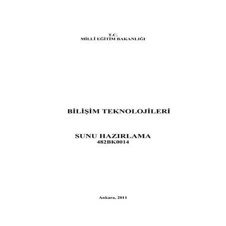 Sunu hazırlama