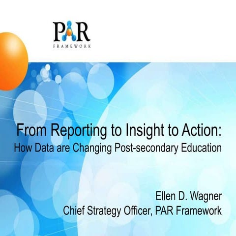 From Reporting to Insight to Action