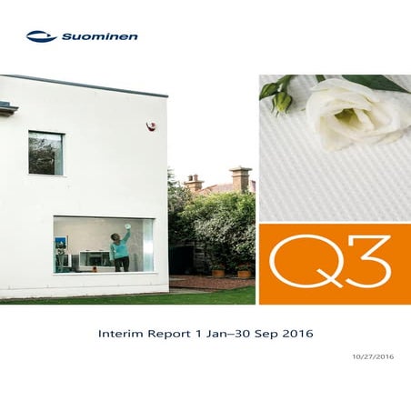 Suominen Corporation Interim Report Q3 2016