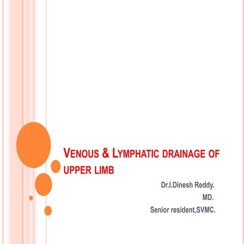 venous & lymphatic drainage of upper limb