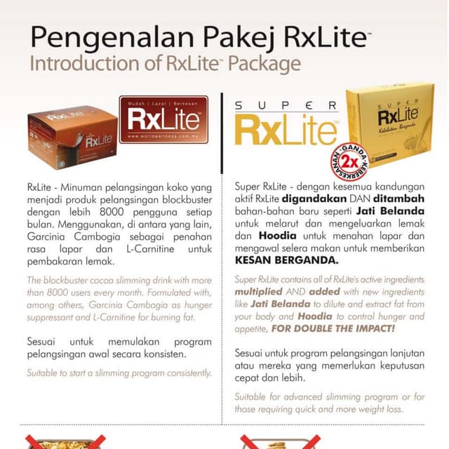 Super rxlite Produk Pelangsingan Badan | PDF