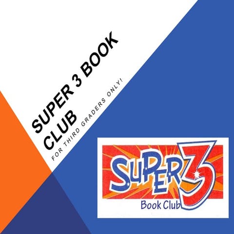 Super3 bookclubintro | PPT