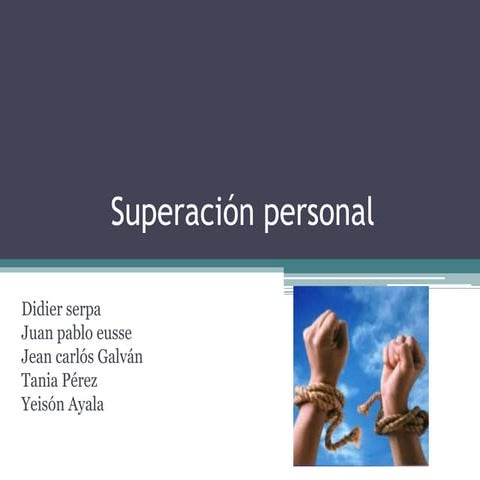Superación personal y calidad de vida
