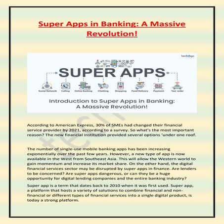  Super Apps in Banking: A Massive Revolution!
