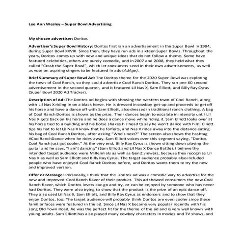 Doritos 2020 Super Bowl Commercial