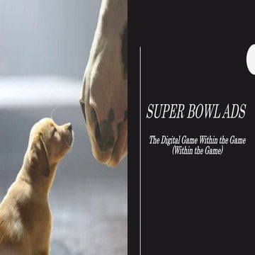Super Bowl Ads - The Digital Game Within the Game (Within the Game)