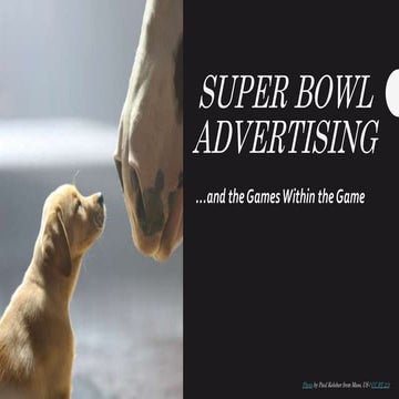 Super Bowl Advertising and the Games Within the Game