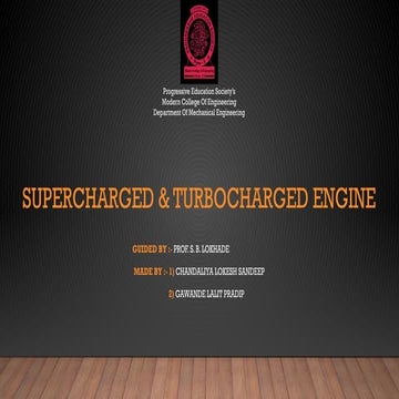 Supercharged & Turbocharged Engine MECHANICAL .pptx