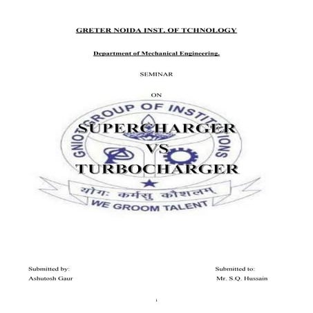 Supercharger vs turbocharger