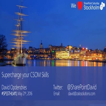 Supercharge your csom skills