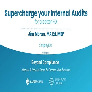 Supercharge Your Internal Audits for a Better ROI